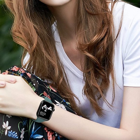 Apple Watch SLIM Silicone Band - PINE GREEN - 38mm/40mm/41mm - Picture 4 of 4